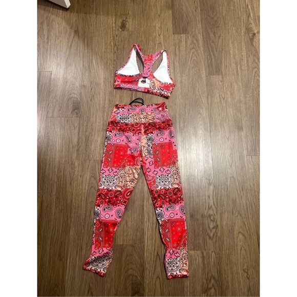 EleVen by Venus Williams Bandana Print Babe  7/8 Legging & Bra Set NWOT$169 - Picture 8 of 12